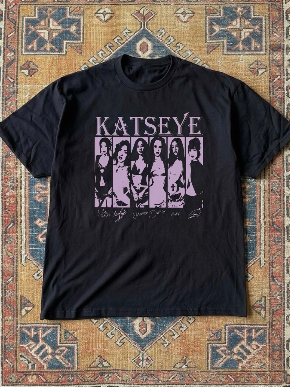 KATSEYE Black Graphic Tee